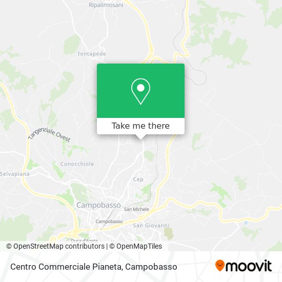 Centro Commerciale Pianeta map