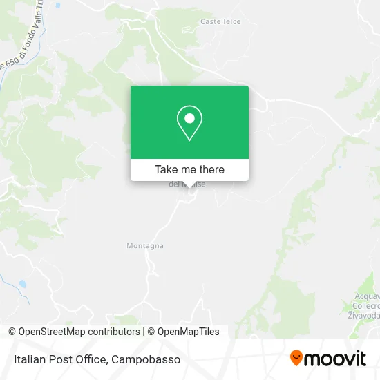 Italian Post Office map