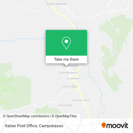 Italian Post Office map
