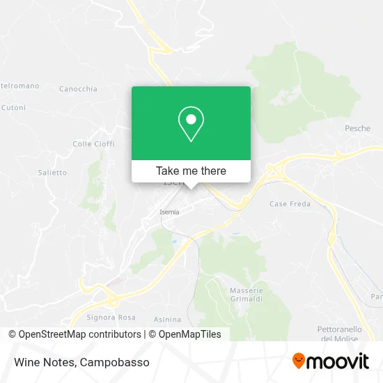 Wine Notes map