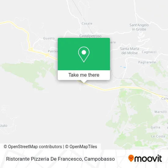 Ristorante Pizzeria De Francesco map
