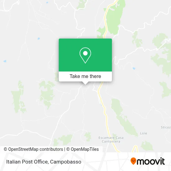 Italian Post Office map
