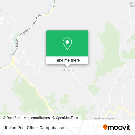 Italian Post Office map