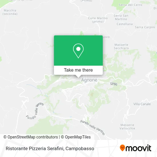 Ristorante Pizzeria Serafini map