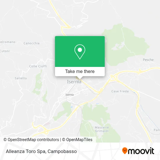 Alleanza Toro Spa map