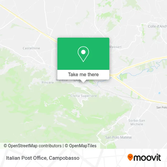 Italian Post Office map