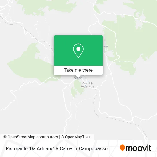 Ristorante 'Da Adriano' A Carovilli map
