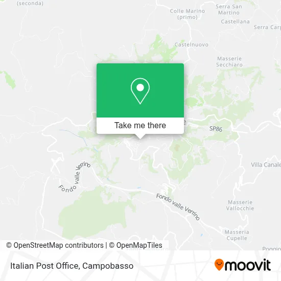 Italian Post Office map