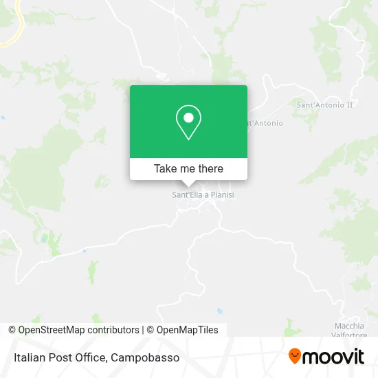 Italian Post Office map