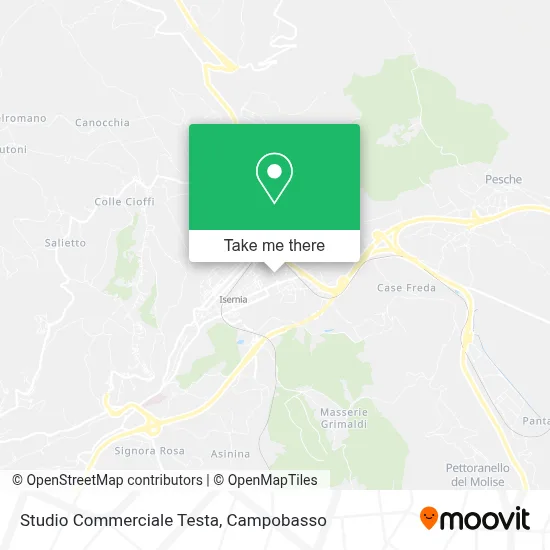 Studio Commerciale Testa map
