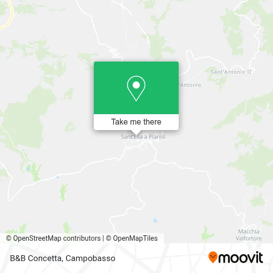 B&B Concetta map