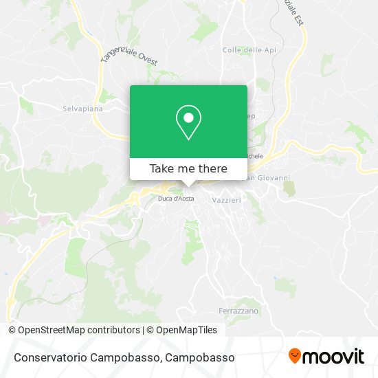 Conservatorio Campobasso map