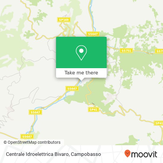 Centrale Idroelettrica Bivaro map