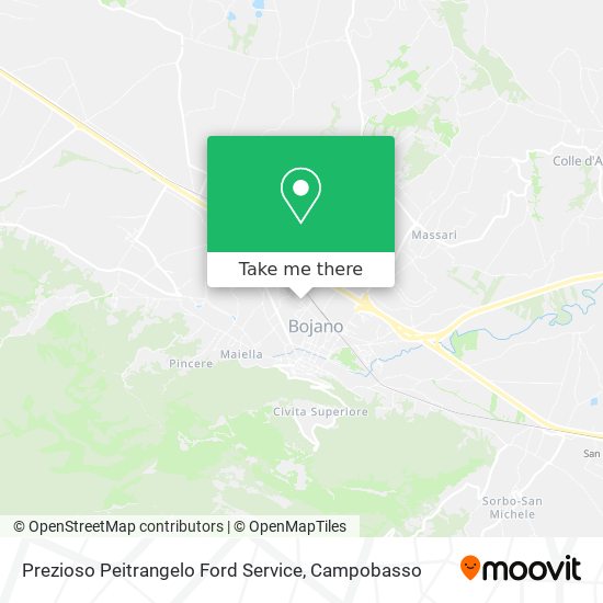 Prezioso Peitrangelo Ford Service map