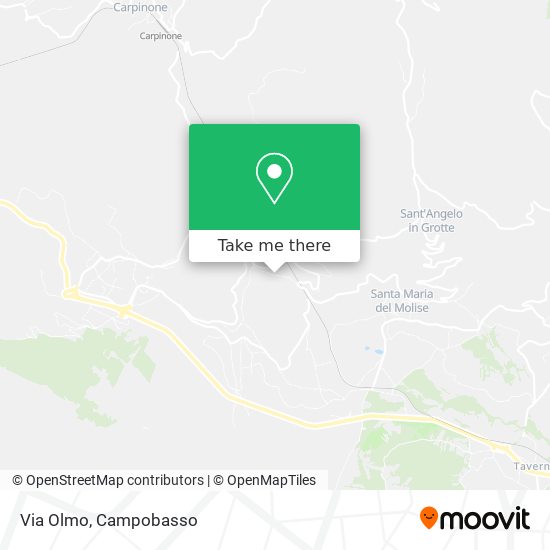 Via Olmo map