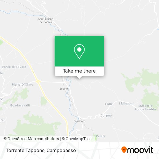 Torrente Tappone map