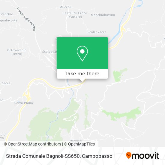 Strada Comunale Bagnoli-SS650 map