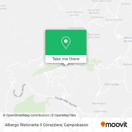 Albergo Ristorante Il Corazziere map