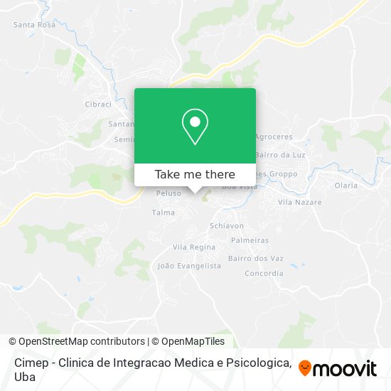 Mapa Cimep - Clinica de Integracao Medica e Psicologica