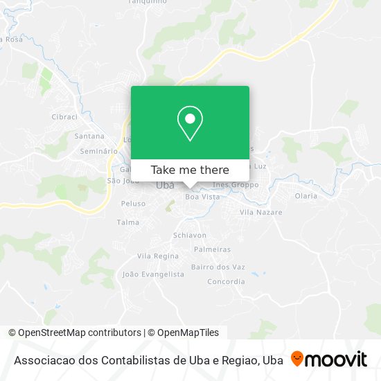 Associacao dos Contabilistas de Uba e Regiao map