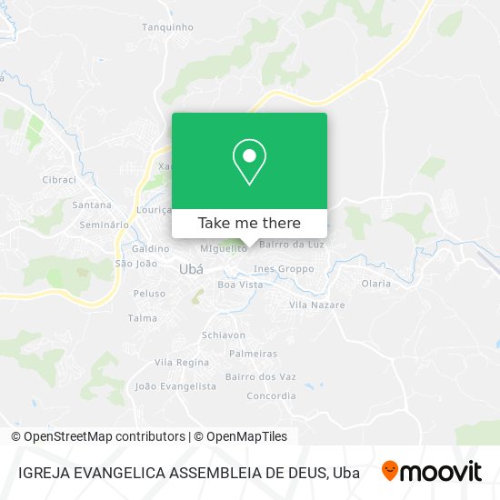 Mapa IGREJA EVANGELICA ASSEMBLEIA DE DEUS