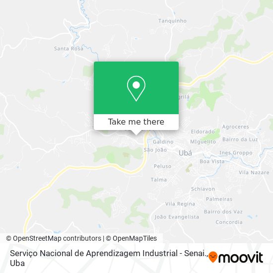 Serviço Nacional de Aprendizagem Industrial - Senai. map