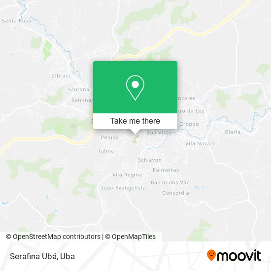 Serafina Ubá map