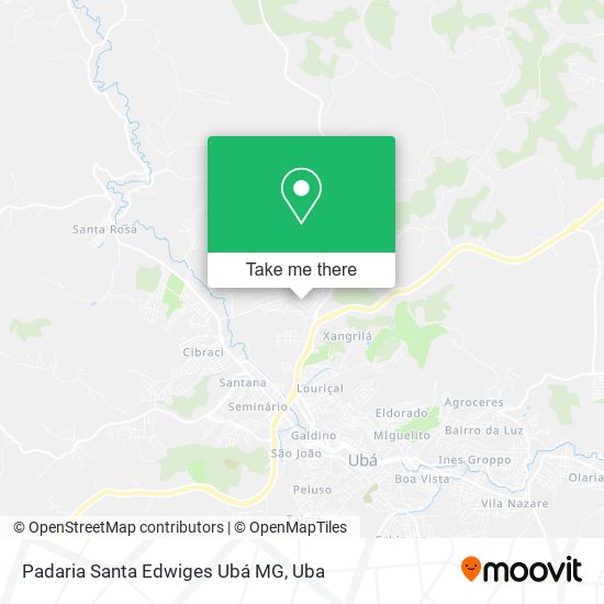 Padaria Santa Edwiges Ubá MG map