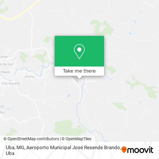 Uba, MG, Aeroporto Municipal José Resende Brando map