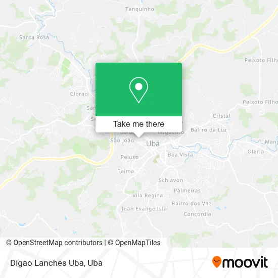 Digao Lanches Uba map