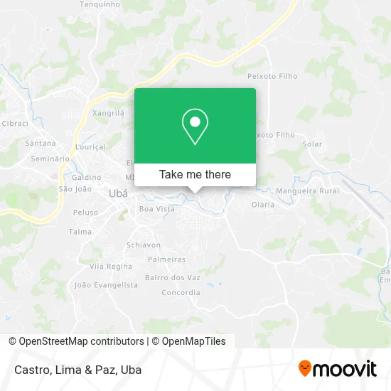 Castro, Lima & Paz map