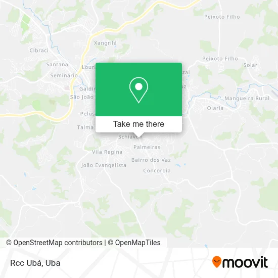 Rcc Ubá map