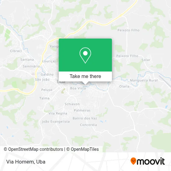 Via Homem map