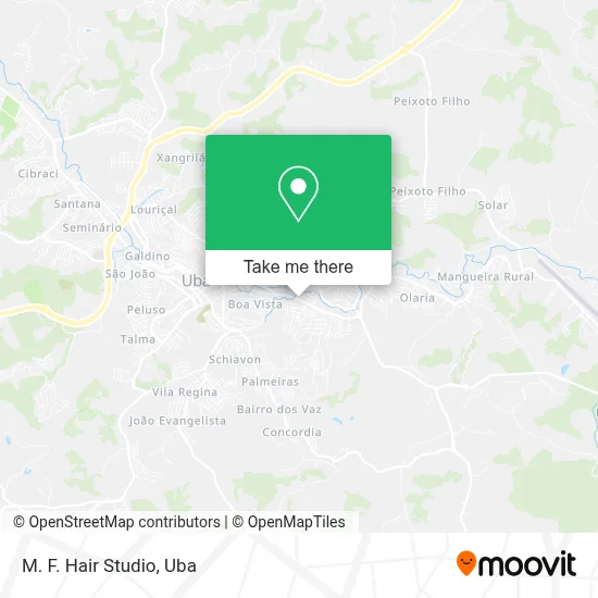 M. F. Hair Studio map