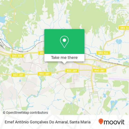 Mapa Emef Antônio Gonçalves Do Amaral