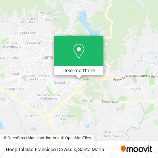 Hospital São Francisco De Assis map