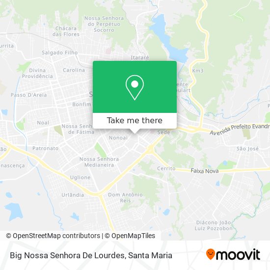 Big Nossa Senhora De Lourdes map