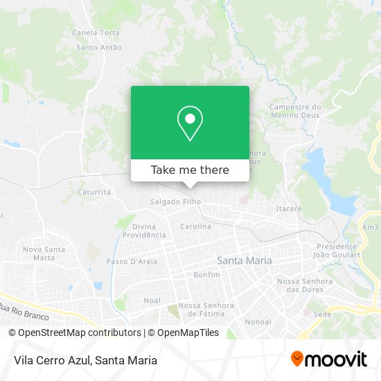 Vila Cerro Azul map