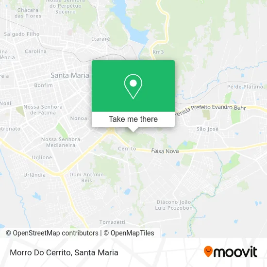 Morro Do Cerrito map
