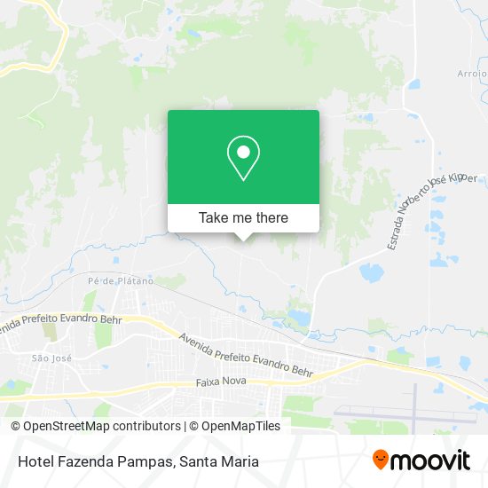 Hotel Fazenda Pampas map