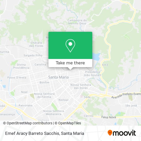Emef Aracy Barreto Sacchis map