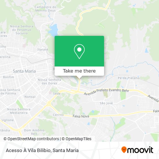 Acesso À Vila Bilibio map