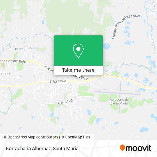 Borracharia Albernaz map