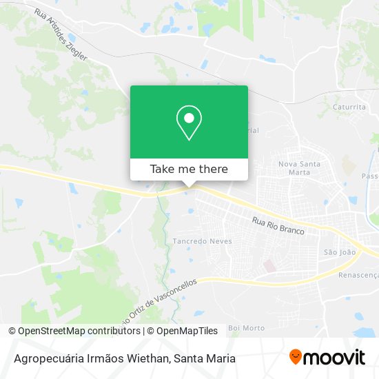Agropecuária Irmãos Wiethan map