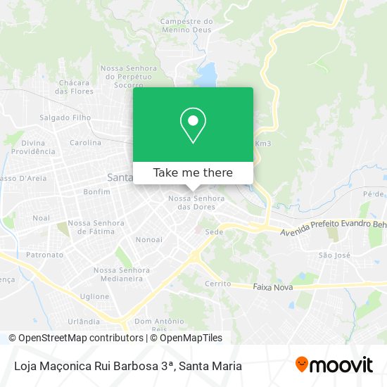 Mapa Loja Maçonica Rui Barbosa 3ª