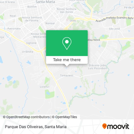 Parque Das Oliveiras map