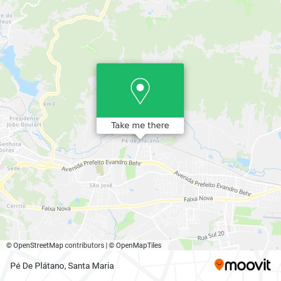 Pé De Plátano map