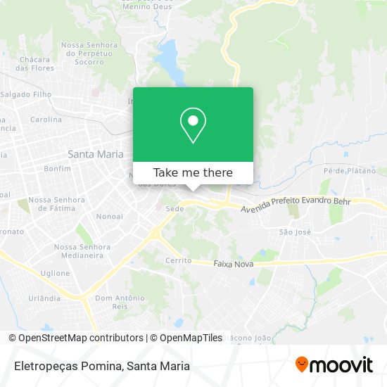 Eletropeças Pomina map