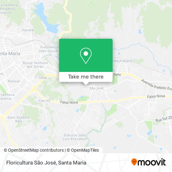 Mapa Floricultura São José