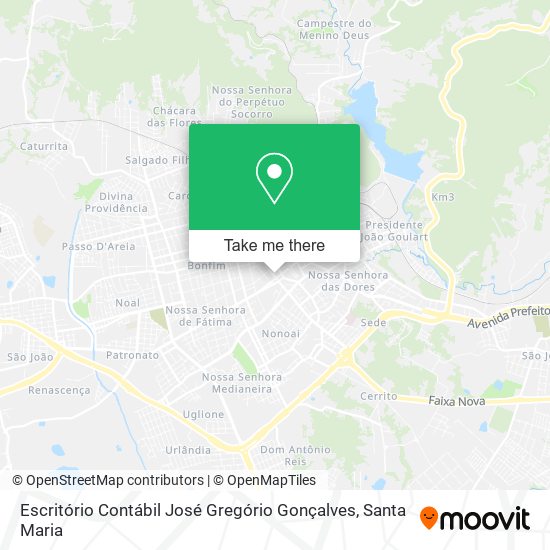 Mapa Escritório Contábil José Gregório Gonçalves